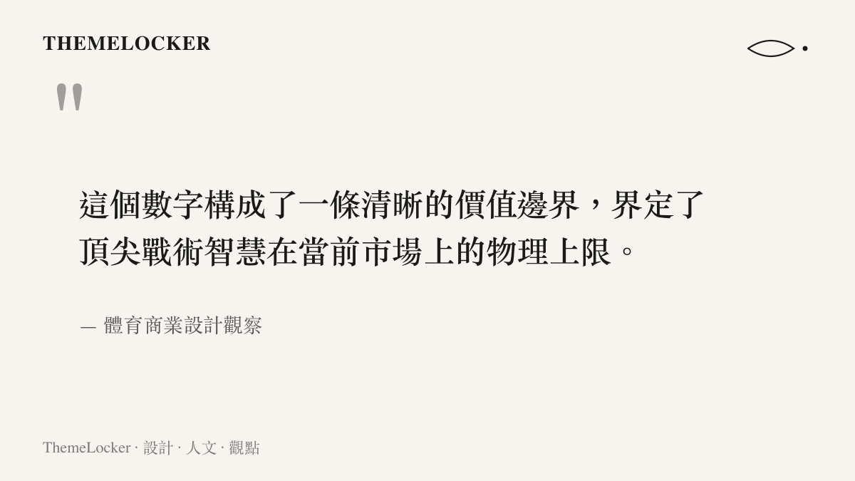 引述體育商業觀點指出高額薪資反映了戰術智慧的市場價值邊界