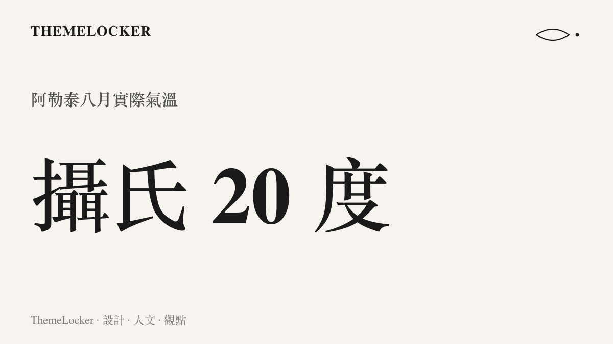 呈現阿勒泰地區八月高達攝氏二十度的實際夏季氣溫數值