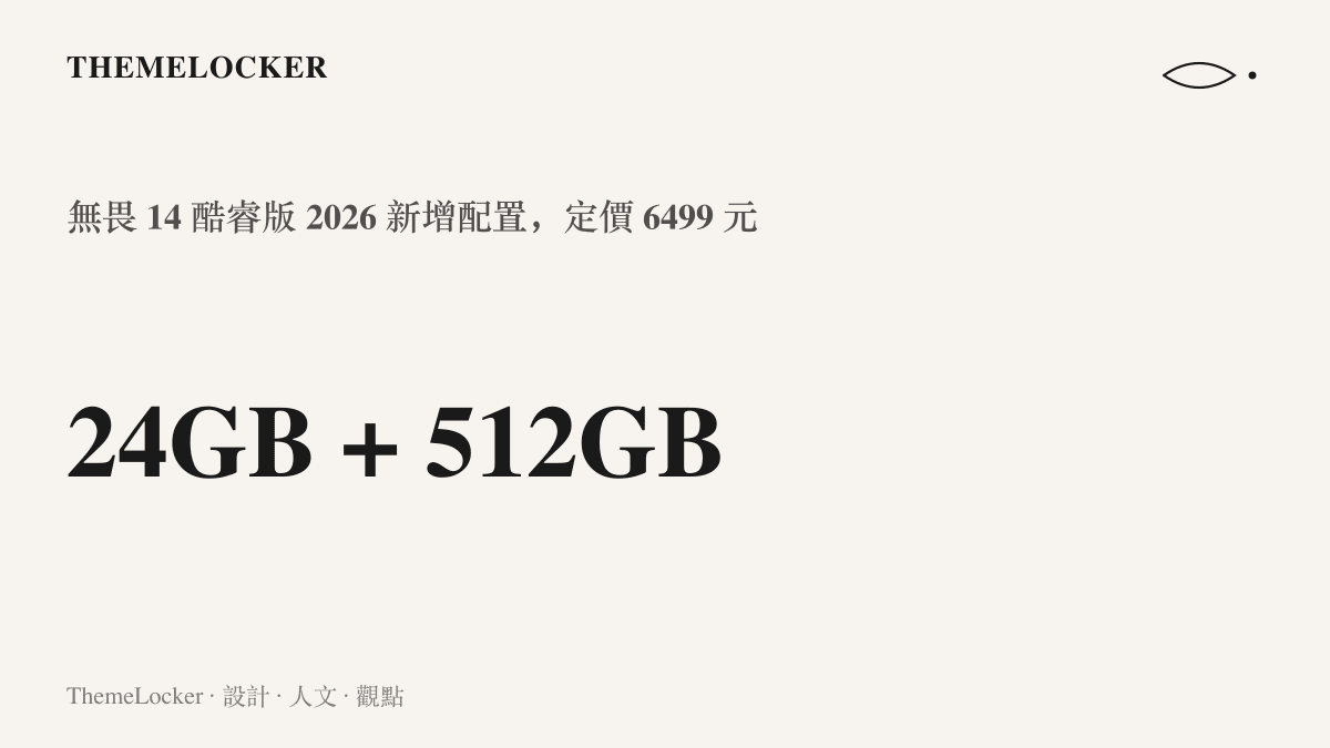 統計圖卡呈現華碩無畏 14 新增 24GB 記憶體搭配 512GB 固態硬碟的配置組合，此配置定價 6499 元