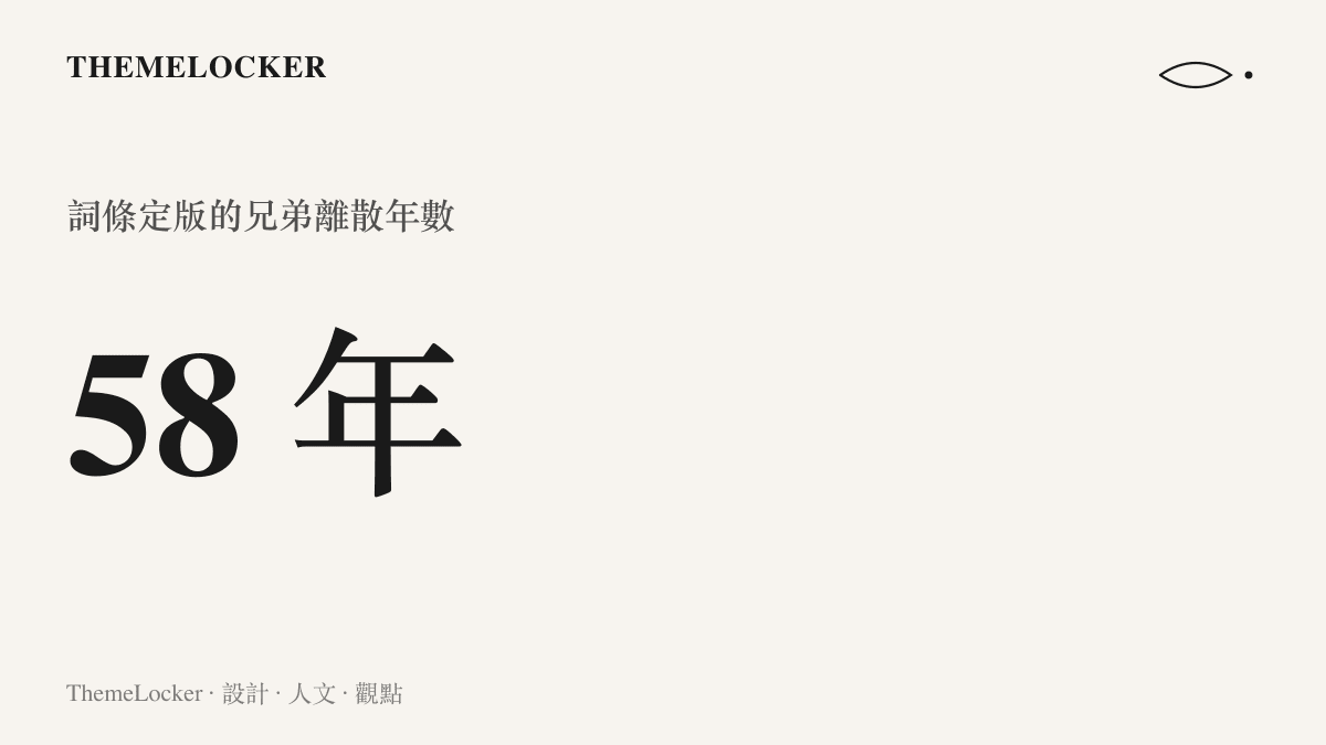 統計圖卡呈現熱榜詞條標記的五十八年，即這對兄弟從浙江與山東兩地分離到認親重逢的時間跨度