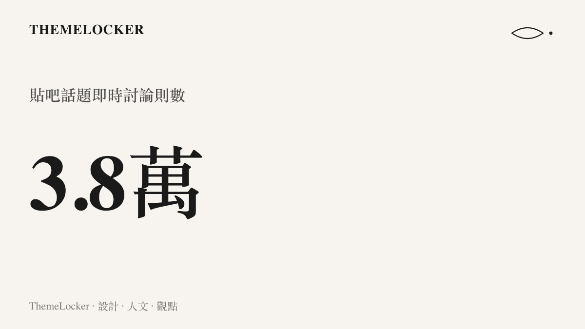統計圖卡呈現 AI 私服話題在百度貼吧累積超過三萬八千則即時討論