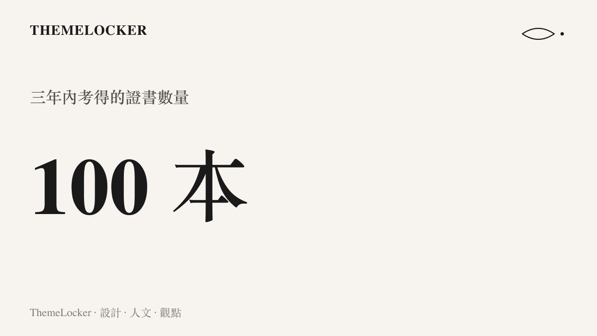 統計圖卡呈現湖北一名大三學生在三年內考得一百本證書的數量規模
