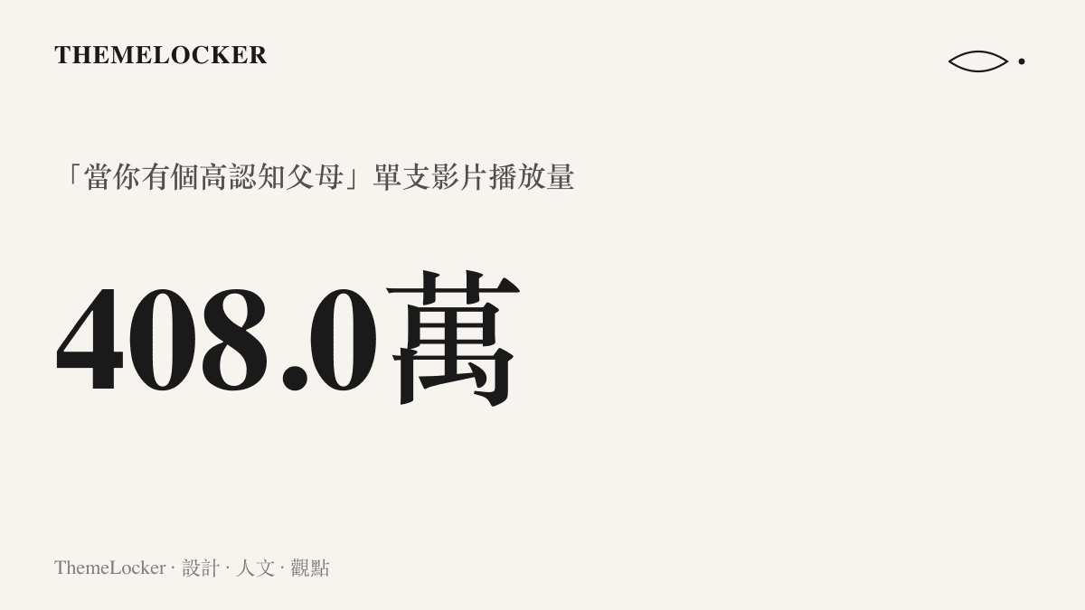 統計圖卡呈現鏡像影片「當你有個高認知父母」在 B 站累積超過四百零八萬次播放