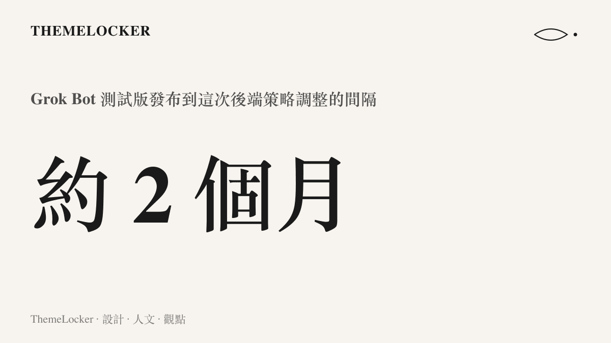 Grok Bot 於 2026 年 8 月推出測試版，距離十月七日宣布改採多模型擇優架構約相隔兩個月