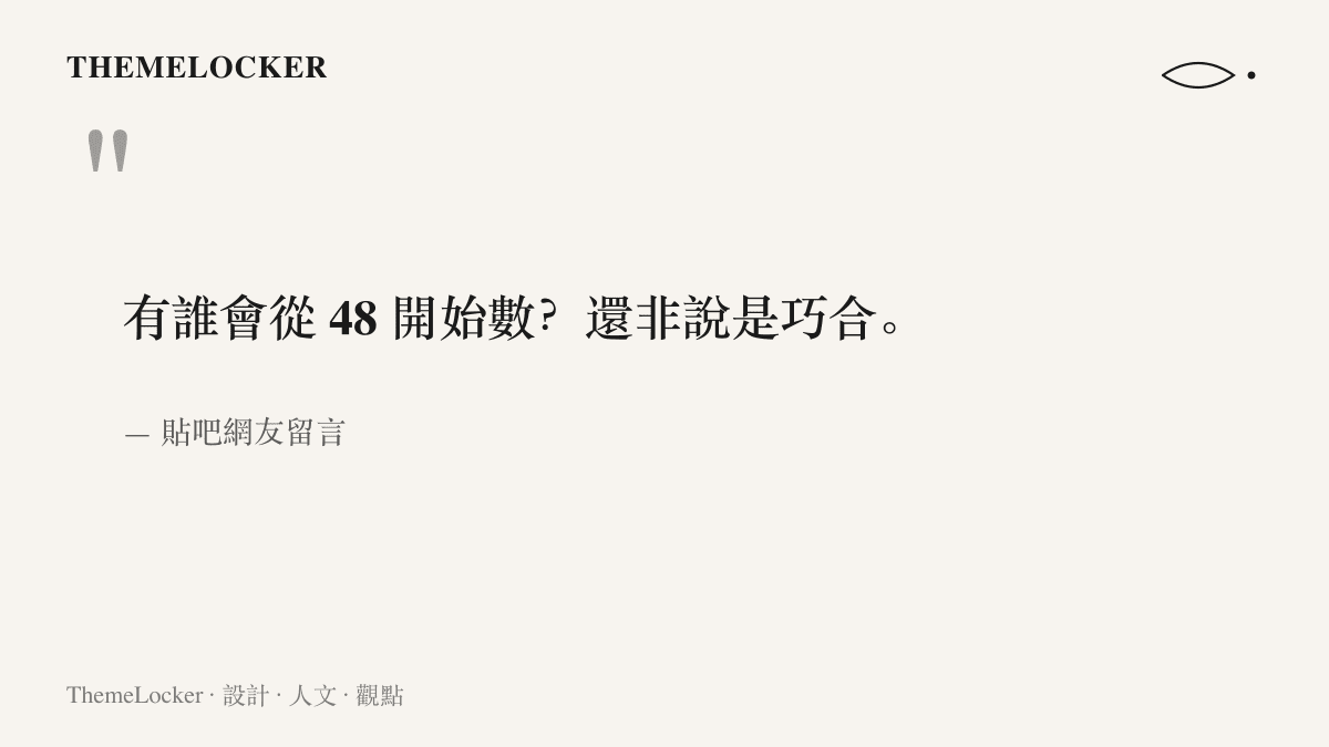 引述貼吧網友質疑管澤元投籃影片從 48 開始計數並非巧合的留言，呈現社羣對重複數字的解讀方式