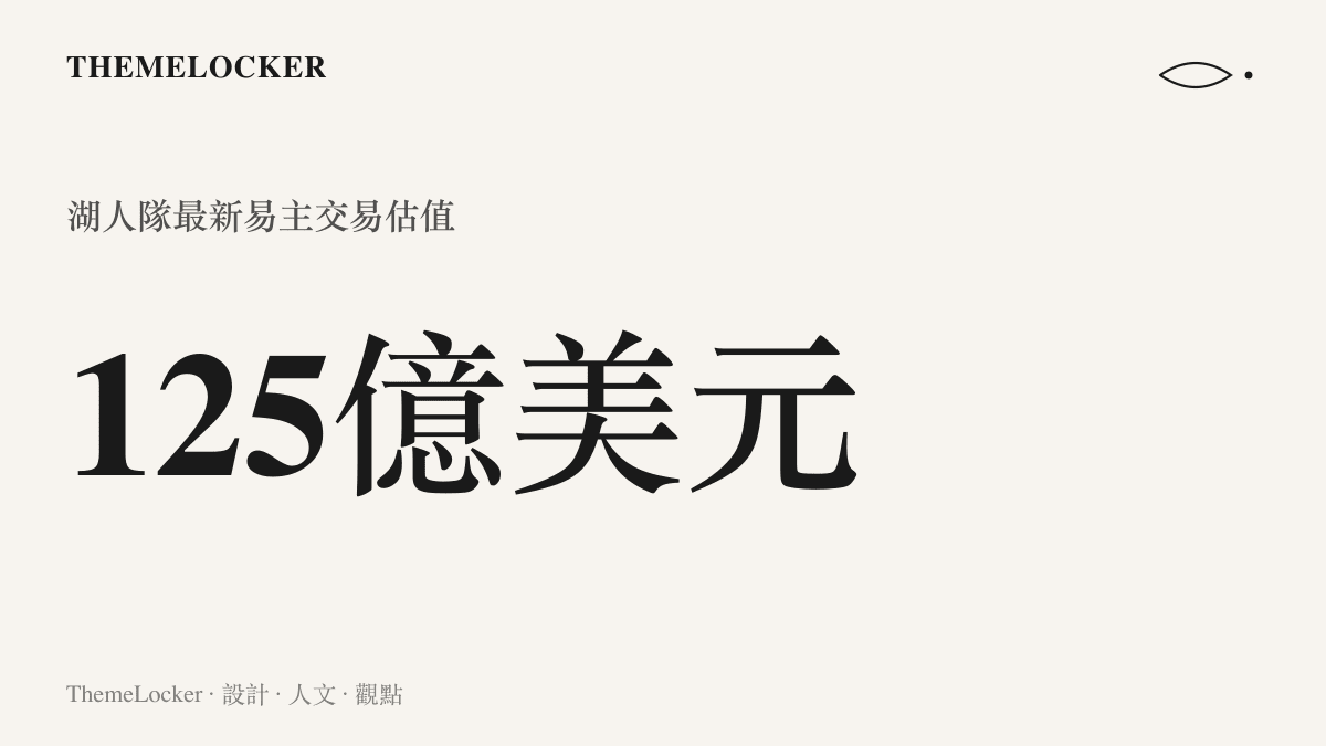 統計圖卡呈現洛杉磯湖人隊以一百二十五億美元天價再次轉售的驚人估值數據