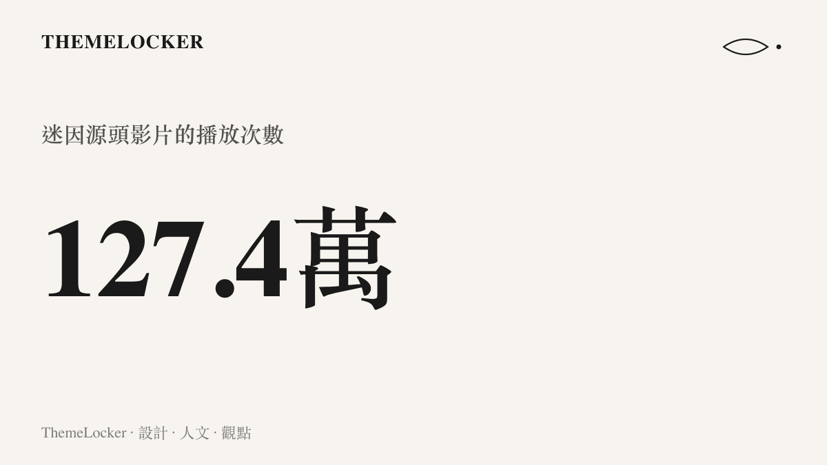 統計圖卡呈現老叟愛炸魚迷因源頭影片在Bilibili累積超過一百二十七萬次播放