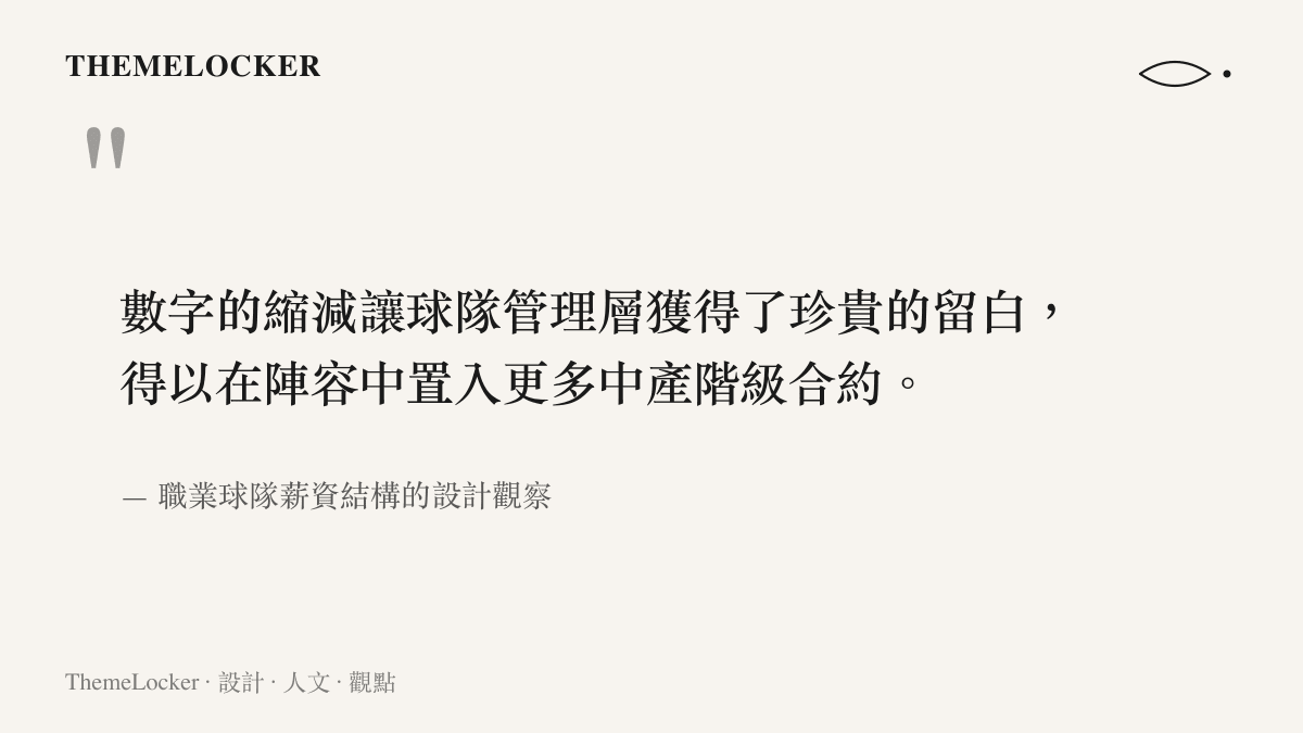 一張引言圖卡說明球員降薪能為球隊管理層換取珍貴的薪資留白，以便簽下更多中產合約