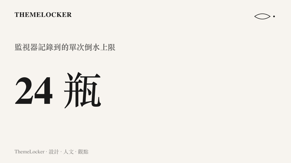 統計圖卡呈現山西大同愛心水事件中，監視器記錄到女子單次倒掉的礦泉水多達二十四瓶