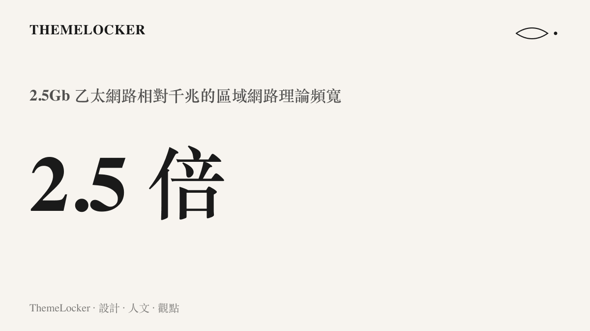 統計圖卡呈現新款 Mac mini 的 2.5Gb 乙太網路埠，相對千兆規格可將區域網路理論頻寬提高到 2.5 倍，有利於 NAS 備份與家庭伺服器用途