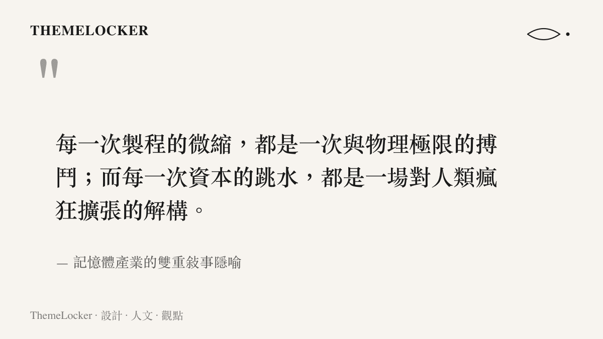 微觀工藝與宏觀資本的碰撞