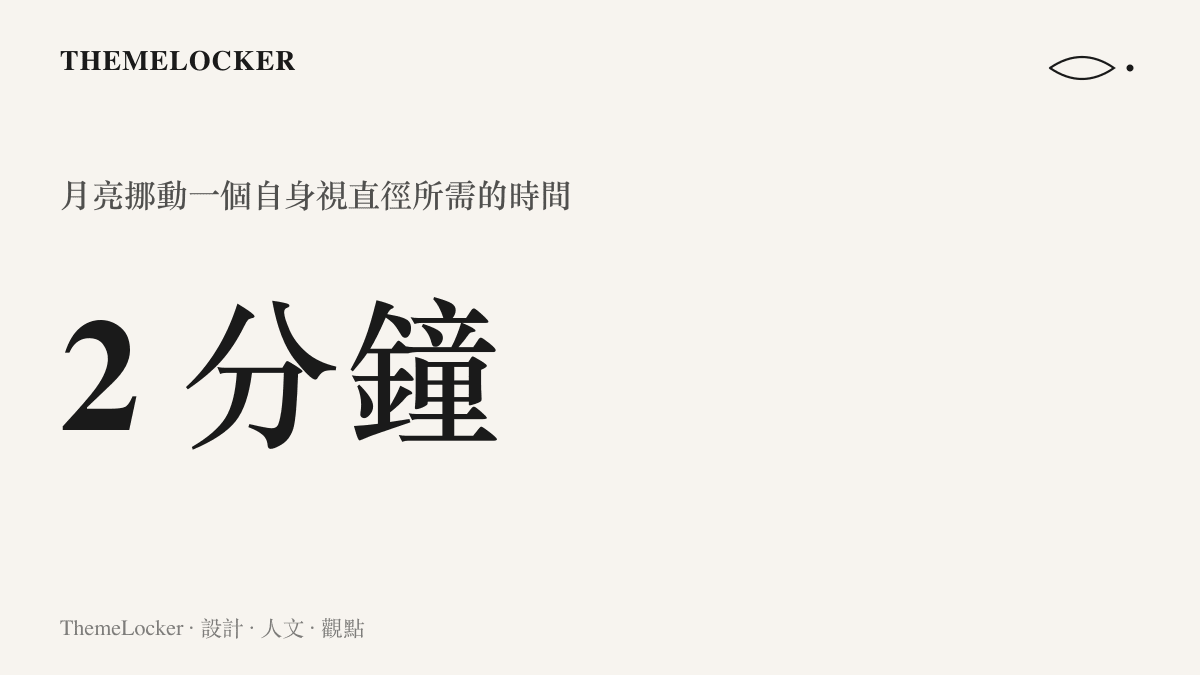 統計圖卡呈現月亮大約每兩分鐘才移動一個自身視直徑的緩慢速度，說明縮時攝影成為標準做法的原因