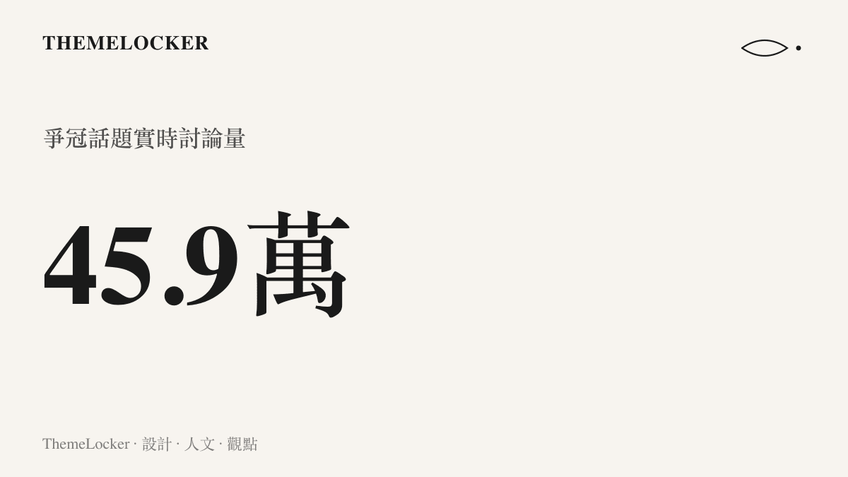 爭冠時刻麵王即將誕生此一熱榜話題的實時討論量，累積至四十五點九萬則