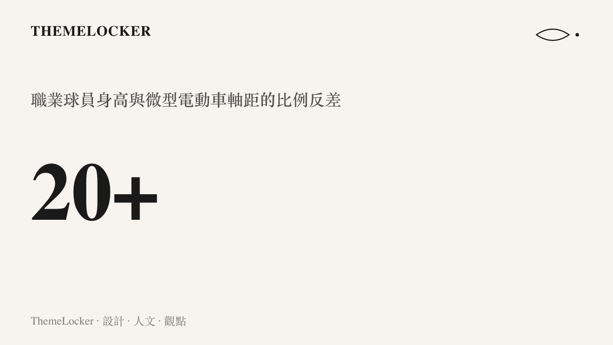 保羅喬治超過兩百公分的身高與微型電動車極短軸距之間的懸殊比例對比圖