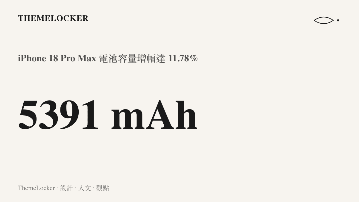 曝光的蘋果 iPhone 18 Pro Max 電池實物容量數據統計
