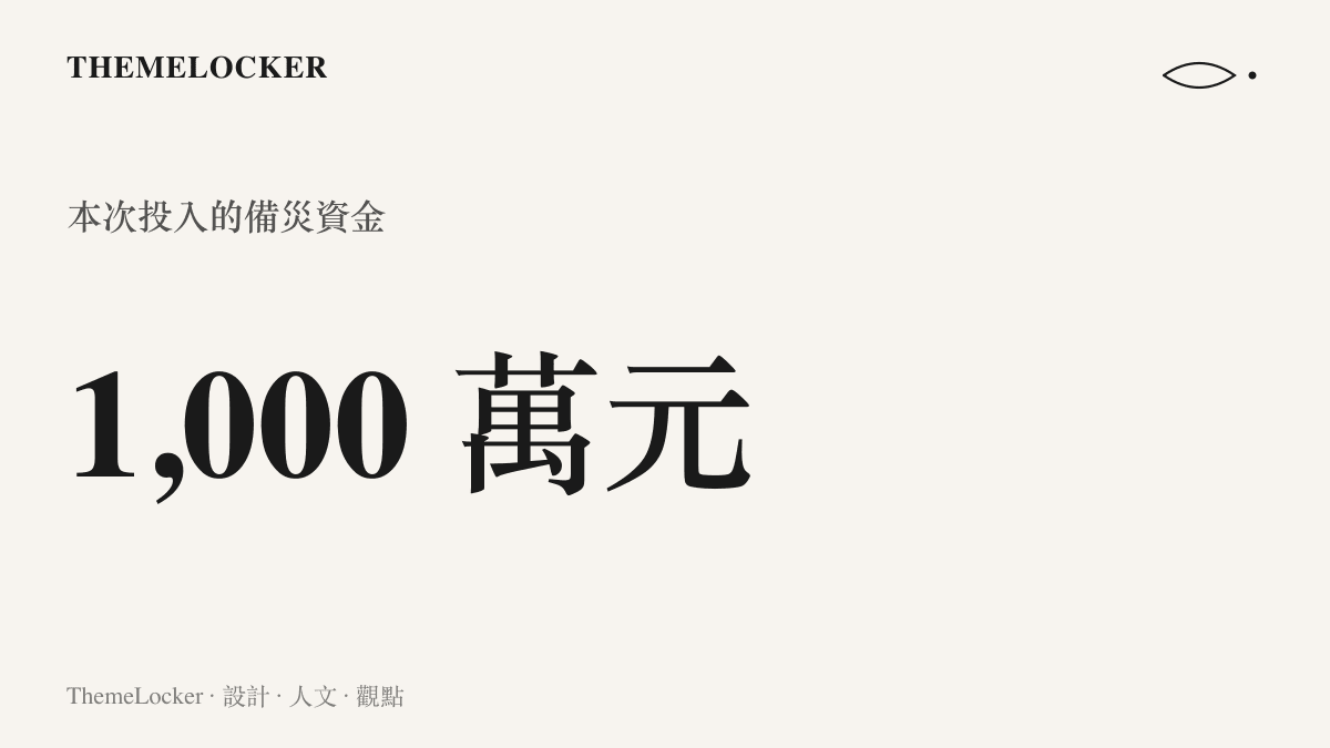統計圖卡呈現小米公益基金會投入一千萬元備災資金，用於西藏吉隆等災區的緊急援助、過渡安置與災後重建
