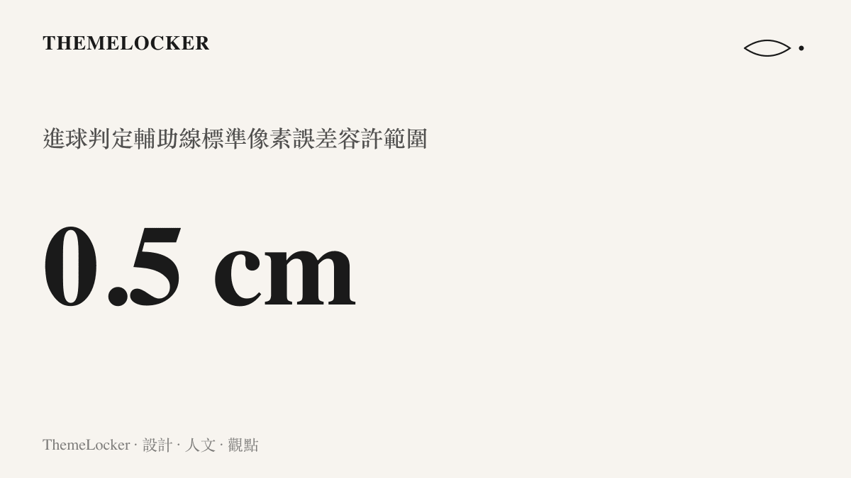 一項關於進球判定輔助線標準像素誤差容許範圍的統計數值