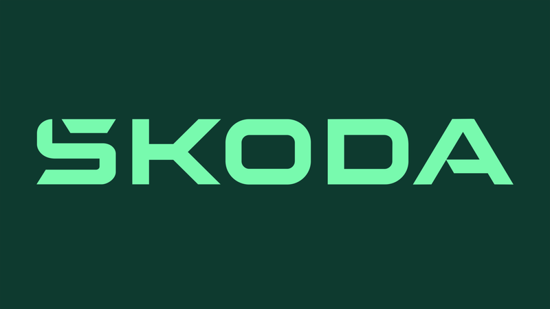 ŠKODA新企業識別形象將原本的「Š」改為融入箭矢圖案的新「S」設計。 摘自ŠKODA
