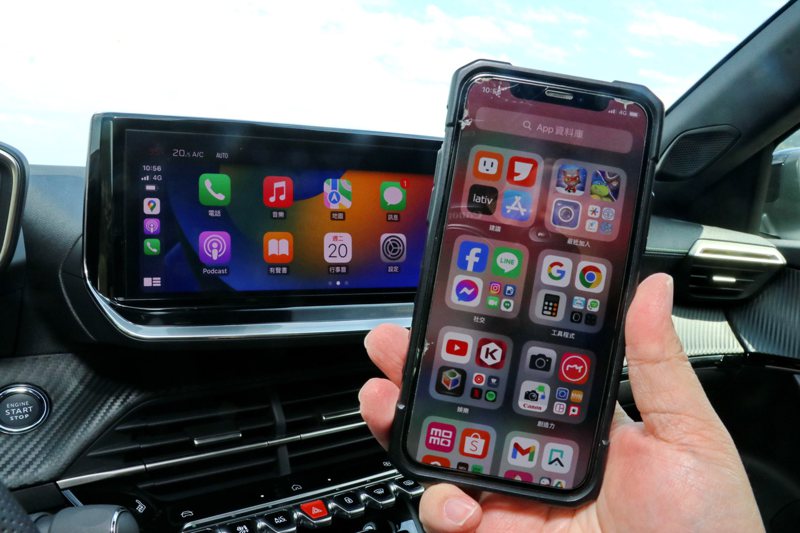 支援無線/有線雙模式連結智慧型手機Android Auto或Apple CarPlay。 記者陳威任／攝影
