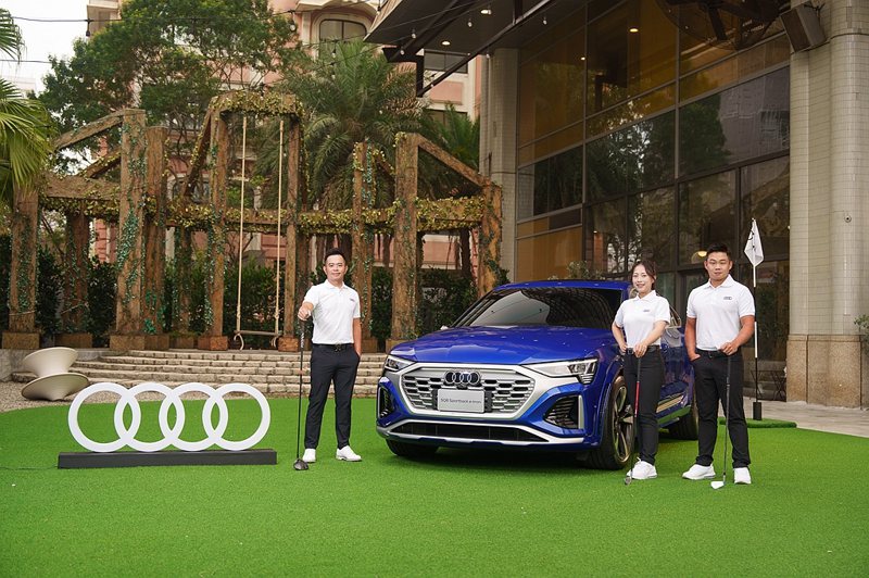 《Audi Golf League 揮出你的進化之路》邀請知名職業高爾夫球星－詹世昌、李玠柏、錢珮芸、侯羽薔擔任品牌大使，以個人高球生涯的進化旅程，為年度計畫拉開序幕。 圖／台灣奧迪提供