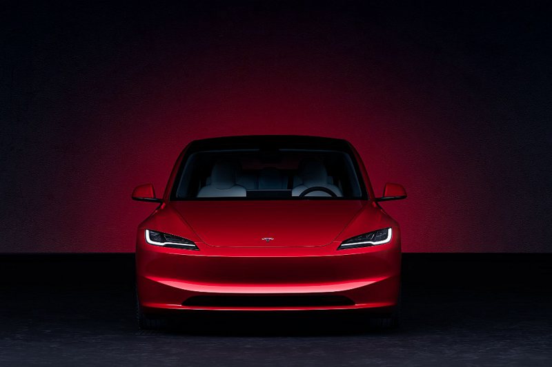 特斯拉Model 3改款。 圖／Tesla提供