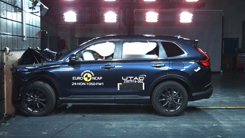 6代Honda CR-V送Euro NCAP測出5星好評。 摘自Euro NCAP